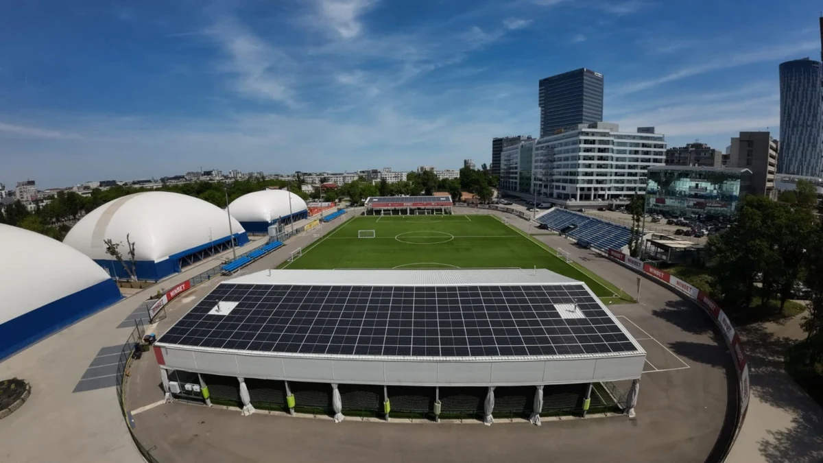 alt="Sistem fotovoltaic de 173,8 kWp pentru MRK Sport Business"